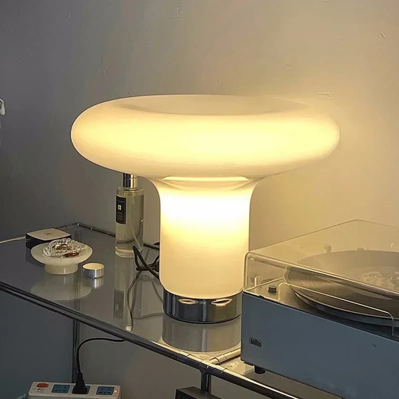 Lampe de Table en verre design italien Art Simple créatif pour salon café décoration de la maison chambre chevet Restaurant lumière LED