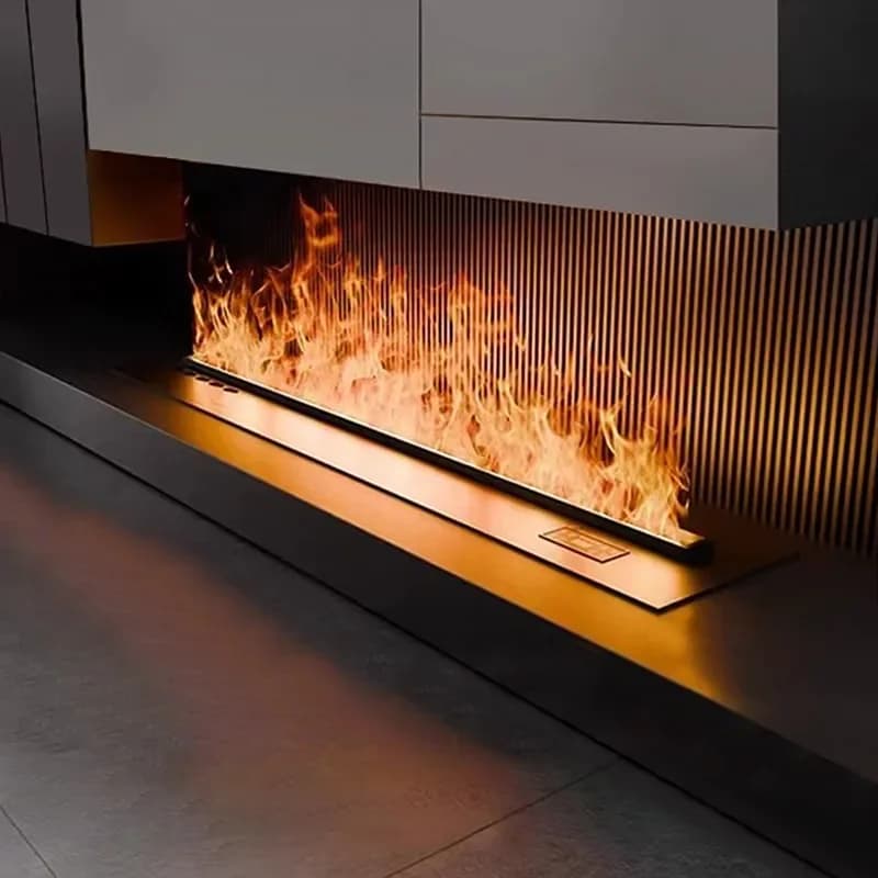 Télécommande APP cheminée eau électrique 3D brouillard cheminée intégrée brume réaliste flamme décoration intérieure cheminée à vapeur