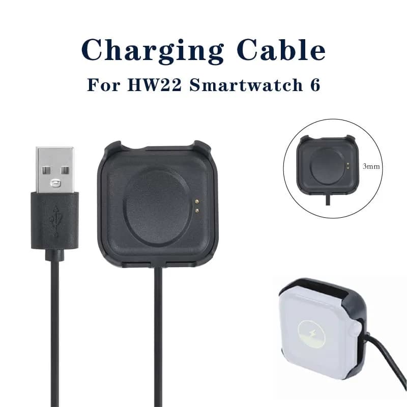 Chargeur magnétique pour montre connectée HW22, câble de chargement, adaptateur rechargeable USB, charge rapide, 1 pièce