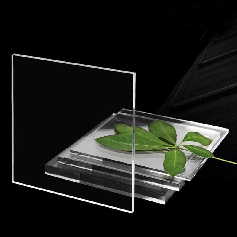 Plaque PMMA en plexiglas en feuille acrylique transparente transparente