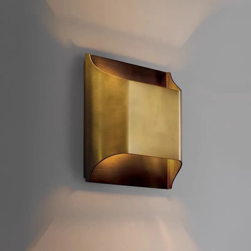 Lampe murale LED en cuivre