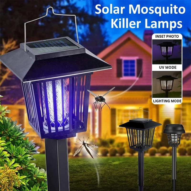 Lampe solaire anti-moustiques d'extérieur, étanche, anti-moustiques et répulsif d'éclairage, pour usage intérieur et extérieur, jardin, Patio