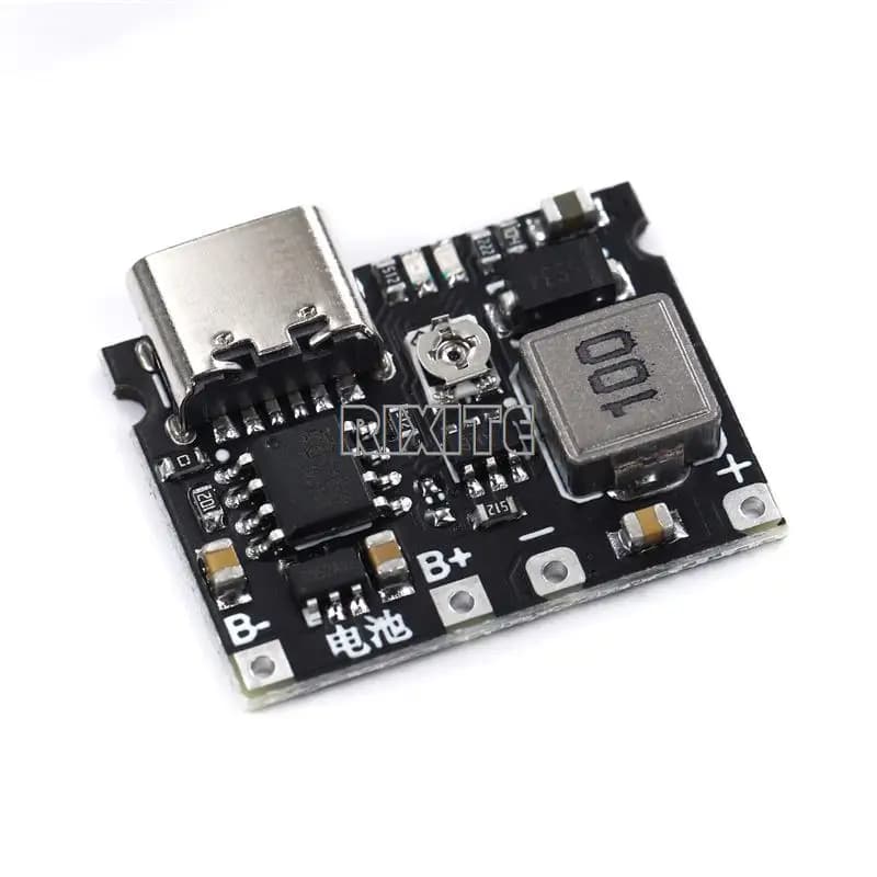 1-10 pièces Lithium Li-ion 18650 3.7V 4.2V carte de chargeur de batterie DC-DC Module Boost USB type-c TP4056 Module de Charge rapide