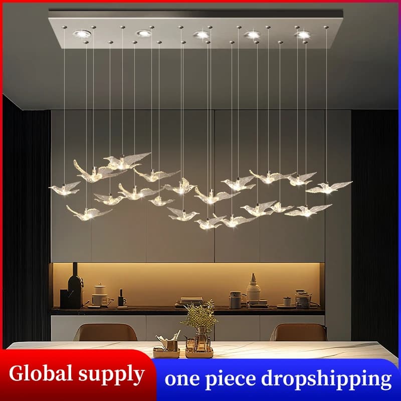 Suspension lustre Design oiseau lampe suspendue Table à manger salle