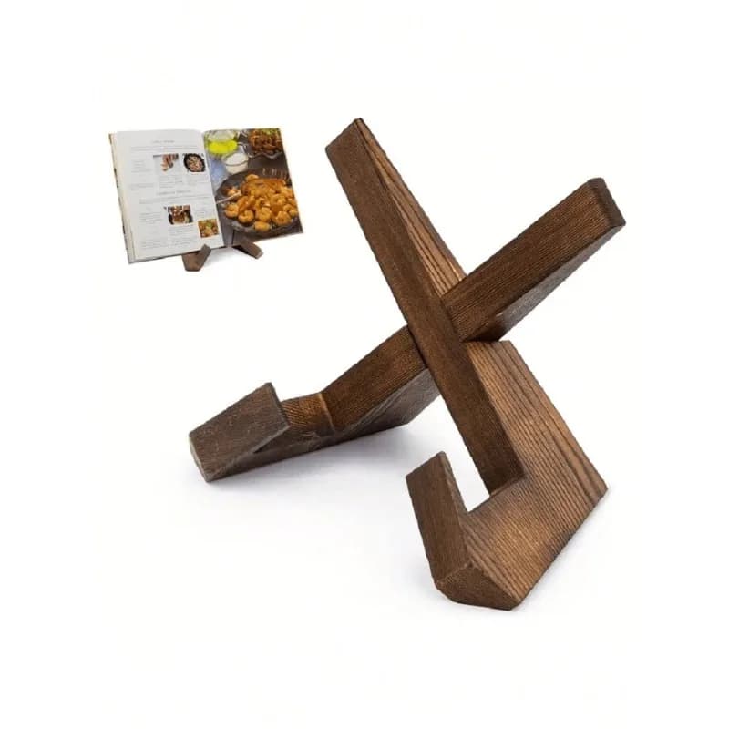 Support de menu en bois, présentoir de bureau polyvalent en bois massif pour les restaurants, le bureau à domicile et le stockage d'enregistrement facile à transporter